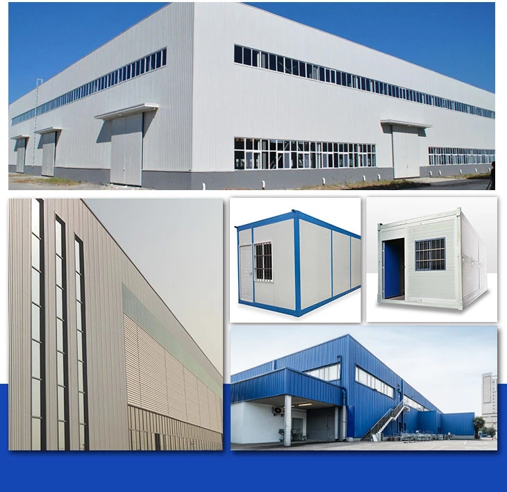 Steel Buildings High Density Mineral Wool Wall Panels Rockwool/Rock Wool Sandwich Panel for Internal and External Wall